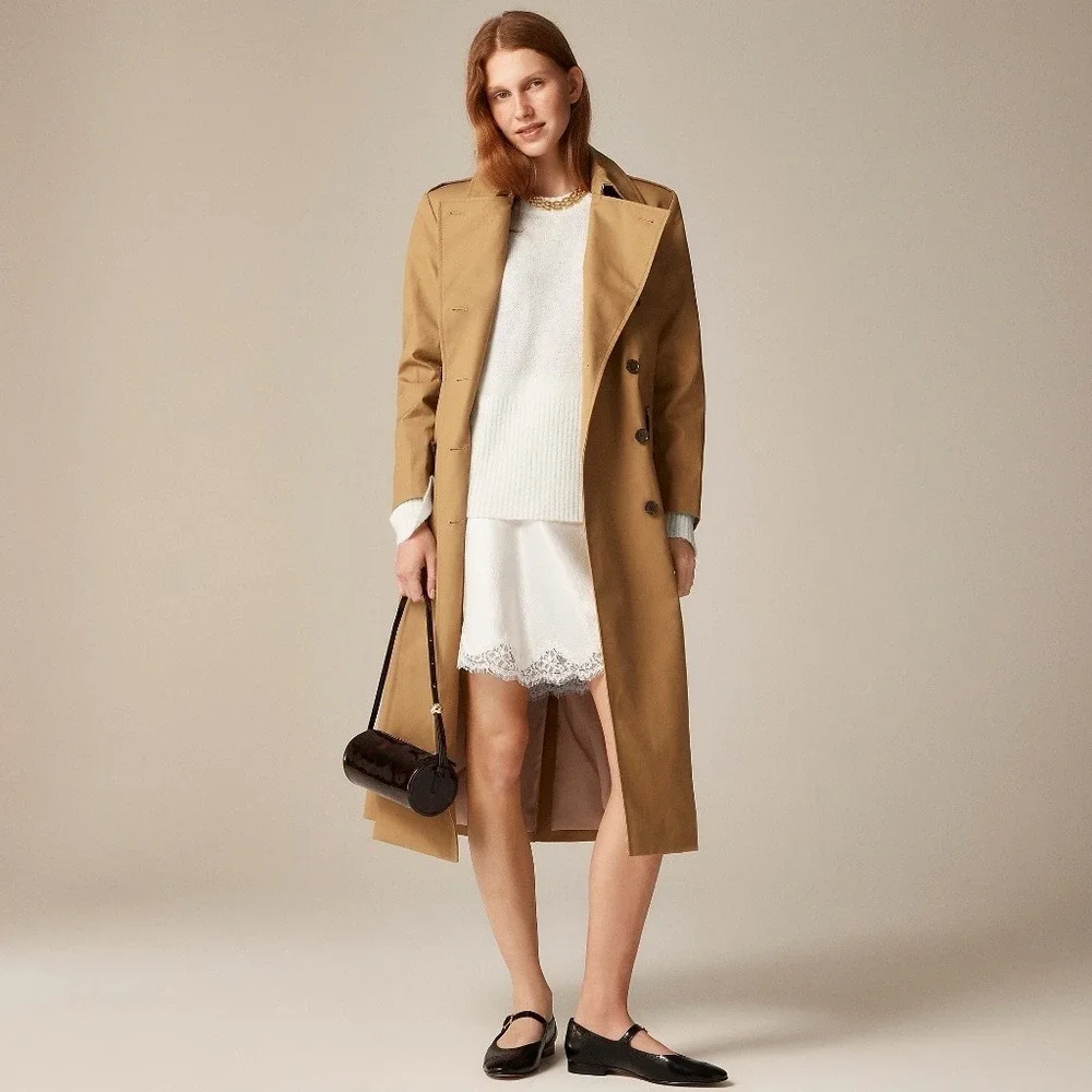 NWT!! J. CREW High Rib Pullover Sweater Wool Alpaca Solid‎ Ivory Minimalist XXS